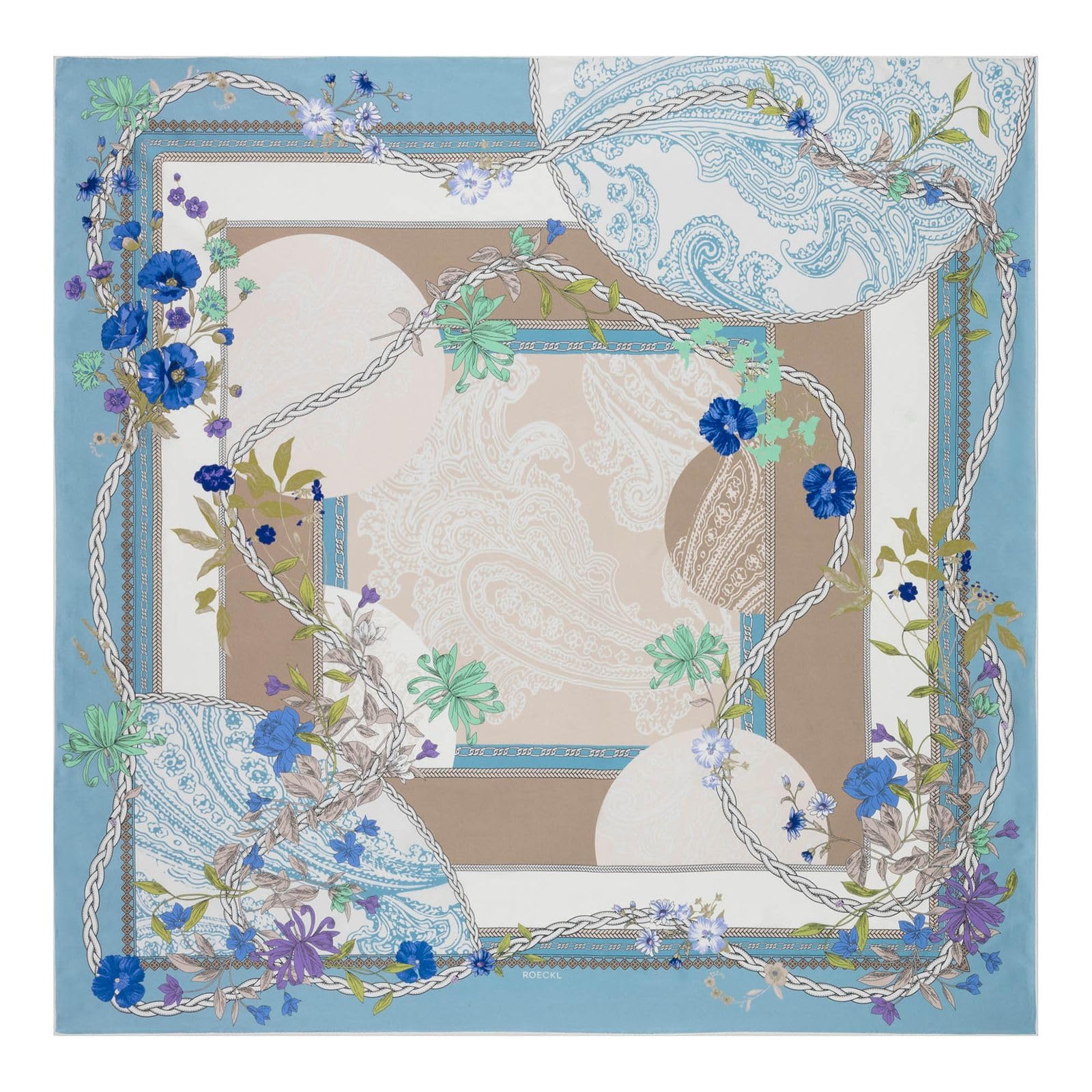 Roeckl sciarpa Mirror of Dreams 130x130 Multi Ciel multicolore