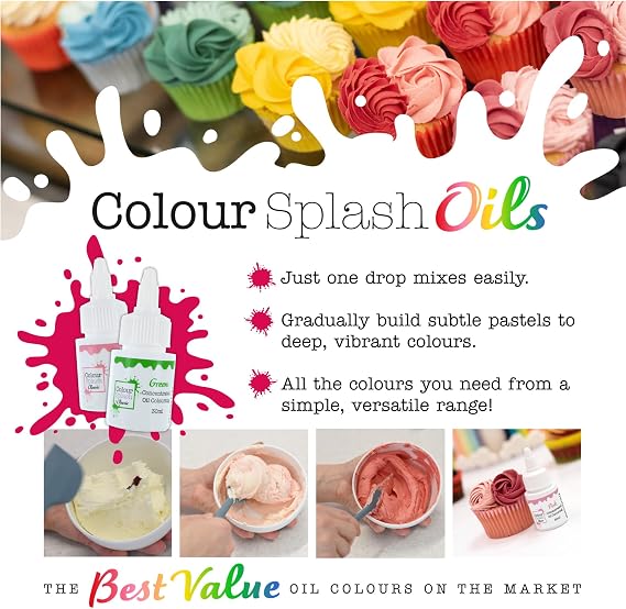 Colour Splash 30ml Bright Red Oil Based Food Colour
