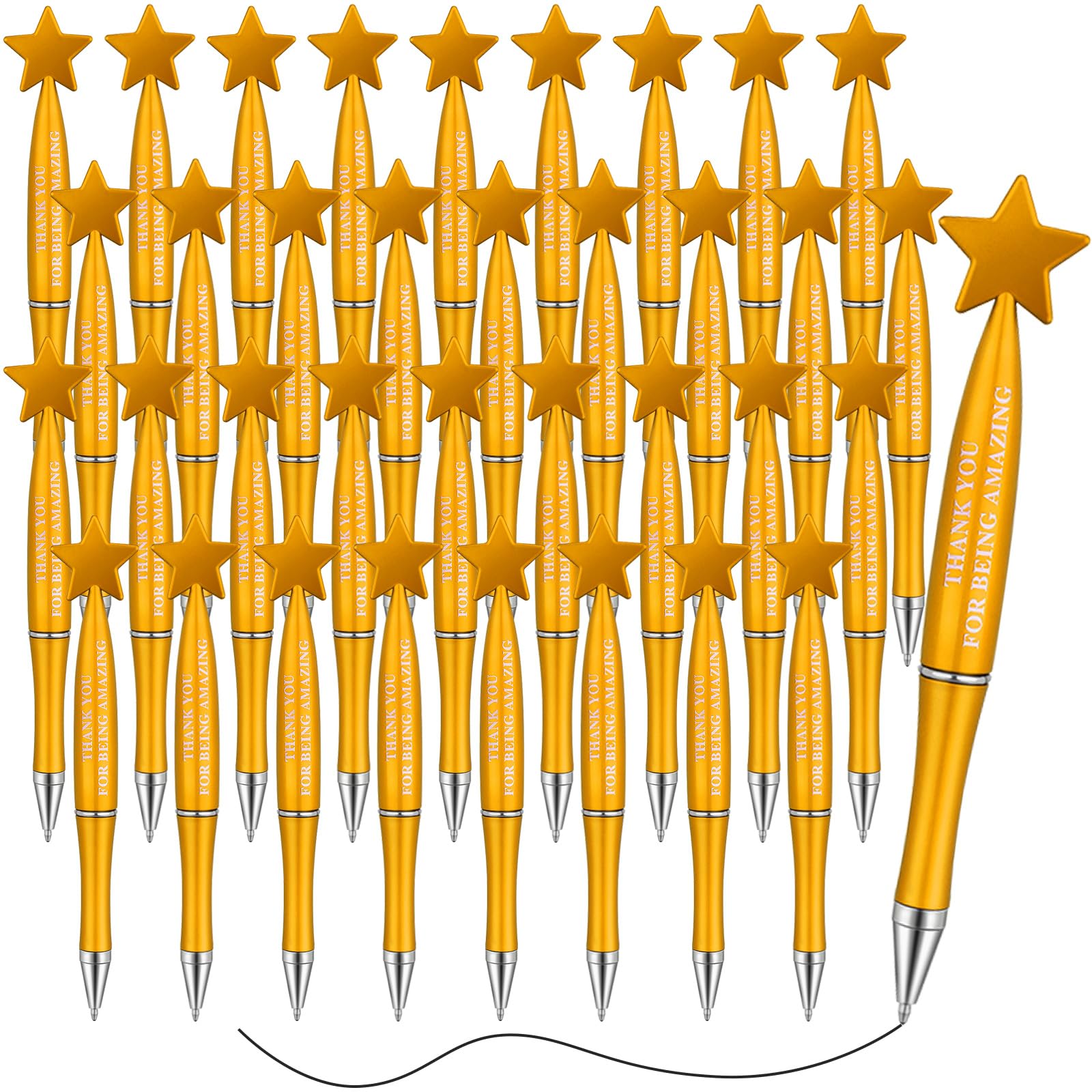 Yeaqee 36 Pcs Employee Appreciation Gifts Bulk Thank You Ballpoint Pens Staff Thank You Gifts Teacher Appreciation Pens for Team Coworker Volunteer