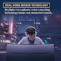 Vista 3 de Auriculares para juegos Sony INZONE H9, auriculares Bluetooth inalámbricos con cancelación de ruido y micrófono, sonido espacial 360, para PC y PS5