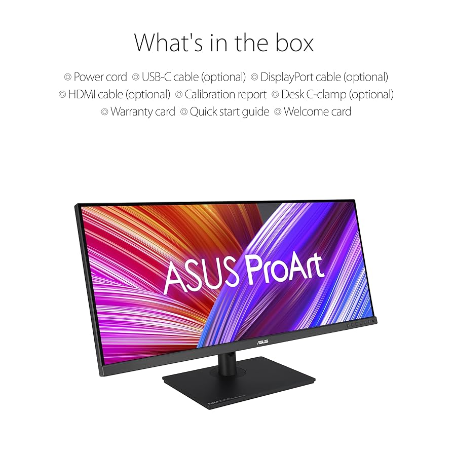 ASUS PA348CGV 34' ProArt Professional Monitor, IPS, 21:9