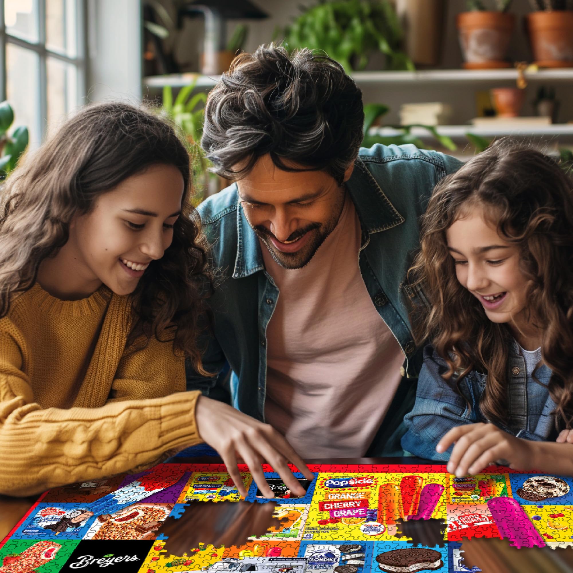 White Mountain Puzzle da 1000 pezzi vintage collage di cibo puzzle per famiglia e adulti - gelati preferiti