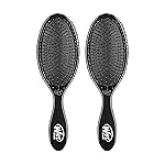 Wet Brush Original Detangler Hair Brush, Classic Black, Ultra-Soft IntelliFlex Bristles, Detangling Bristles Glide Through Tangles (Wet Dry & Damaged Hair), Women & Men (2 Pack)