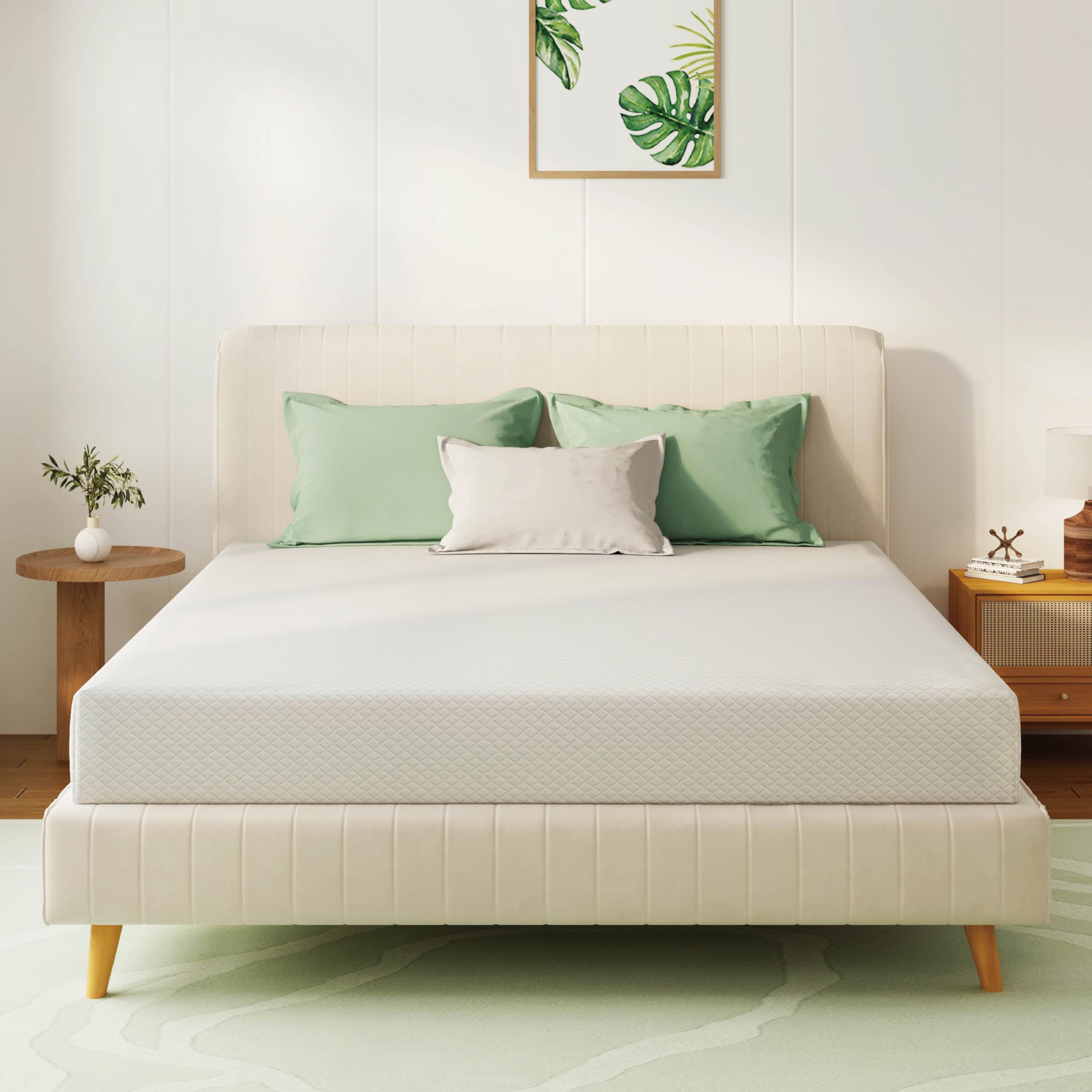Emerspring 8 Inch Queen Cooling Green Tea Gel Memory Foam Mattress