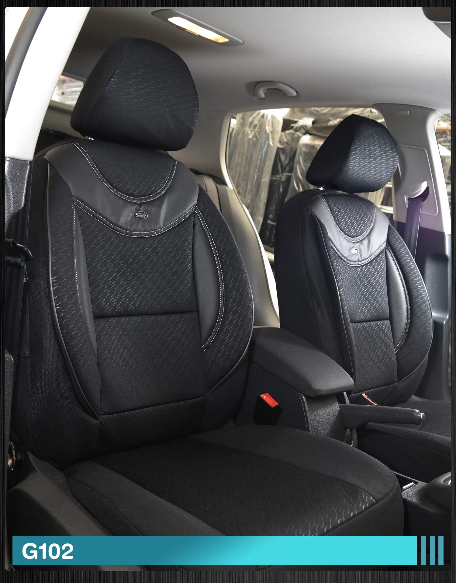 BREMER SITZBEZÜGE Fundas Protectoras para Coche compatibles con Mercedes Vito Viano W639, Juego de Conductor y copiloto a Partir de 2003 – 2014 / Juego de Fundas de Asiento de Coche, 2 Unidades en