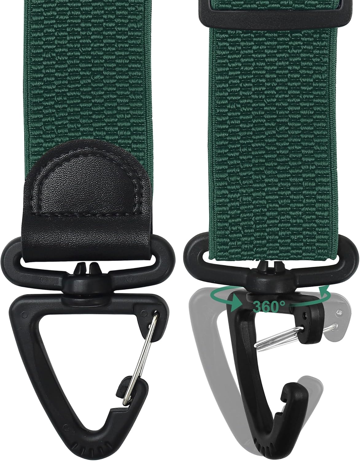 Ausukler Extra sterke bretels voor heren, 3,5 cm breed, met draaibare haak, Heavy Duty Men Braces, zwart, Blauw, One Size