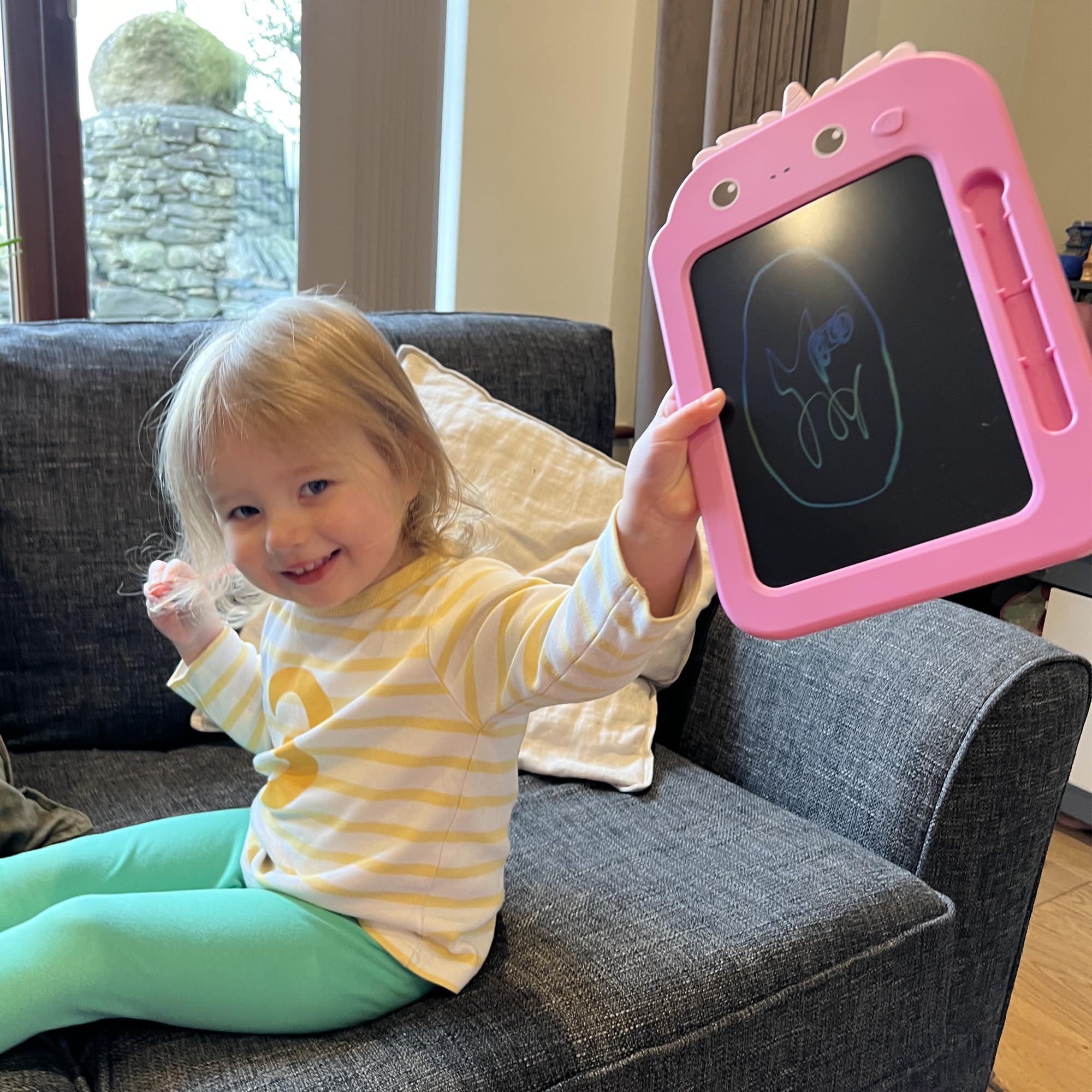 Fun Craft LCD Writing Tablet for Kids | Colourful Unicorn Doodle Pad & Drawing Board | Educational Scribbler Screen for Travel, Learning & Creative Play | Reusable Gift for Ages 3+ — view 8