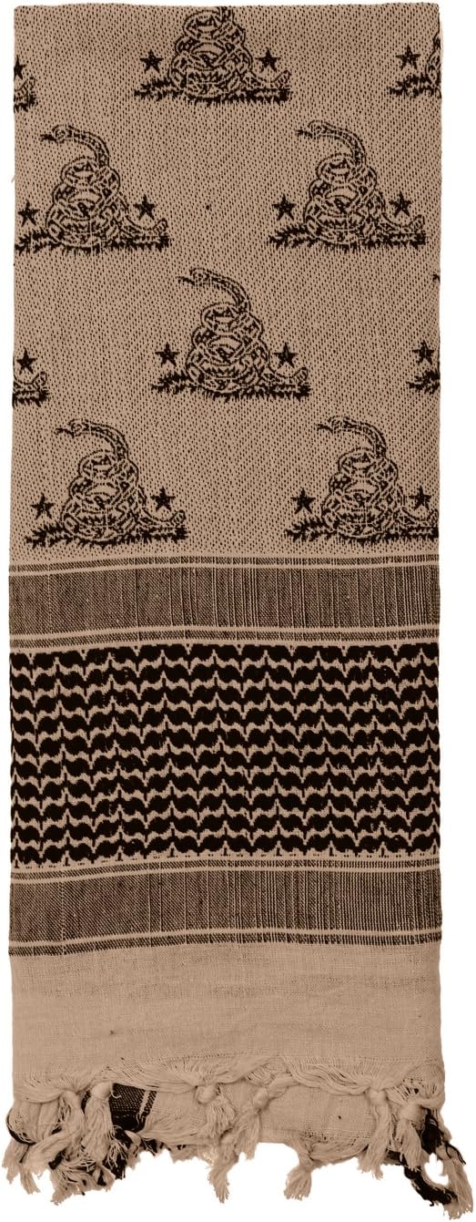 Rothco Gadsden Snake Shemagh Tactical Desert Scarf