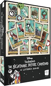 USAopoly The OP Games | Lotería: Disney Tim Burton’s The Nightmare Before Christmas | Traditional Loteria Game | Bingo Style, Featuring Custom Artwork & Illustrations | English & Spanish