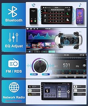 8 Core 2G 64G Android Double Din Car Stereo with Wireless