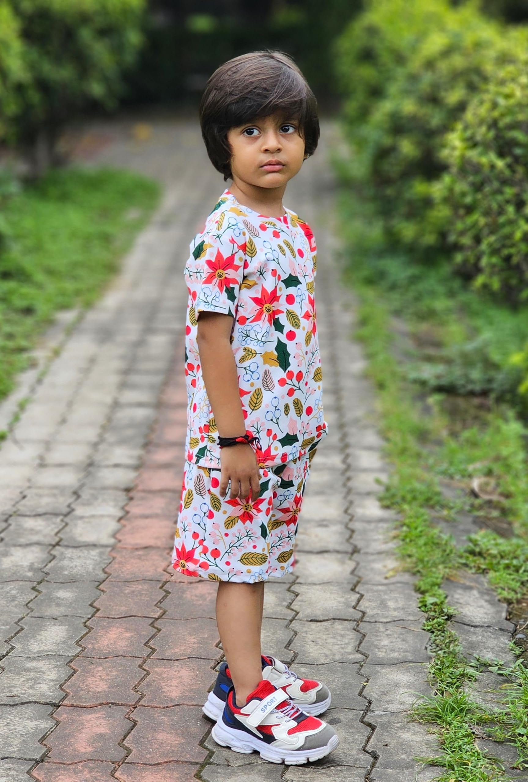 EMBLIKA Casual Clothing for boys Printed Kids Clothing Sets||kids Tshirt&short||boys summer set||baby boys cotton blend clothing|| 2