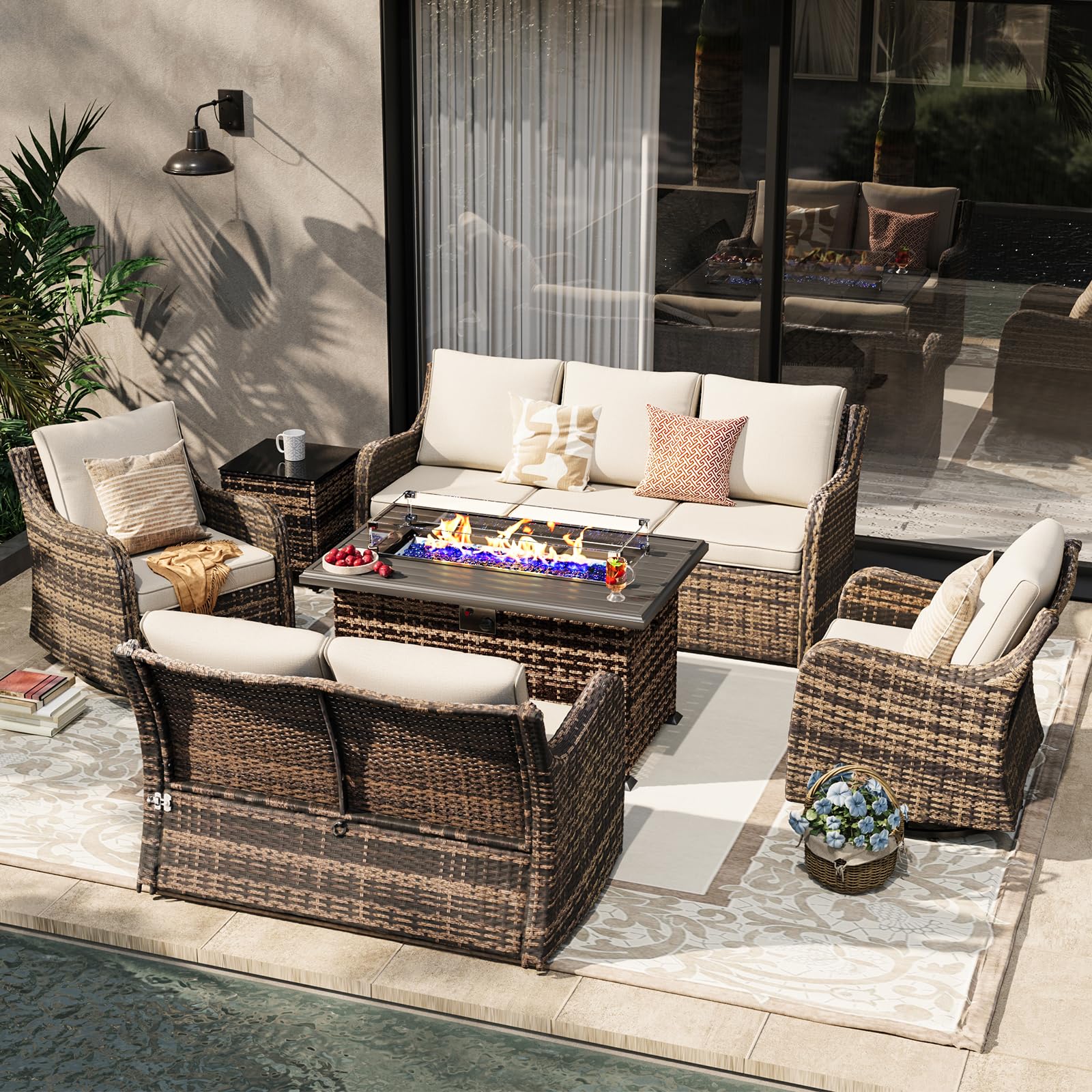 【レア】 BACKYARD／MUDDY MUZIC関連　2枚セット Amazon.com: MEISSALIVVE 6 Pieces Patio Furniture Set with 43