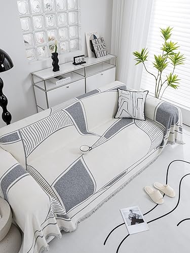 Miniatura 3 de QWINEE Funda de sofá con patrón estampado de felpilla, lavable, protector de muebles para niños, perros y mascotas, multicolor, 71 x 102 pulgadas