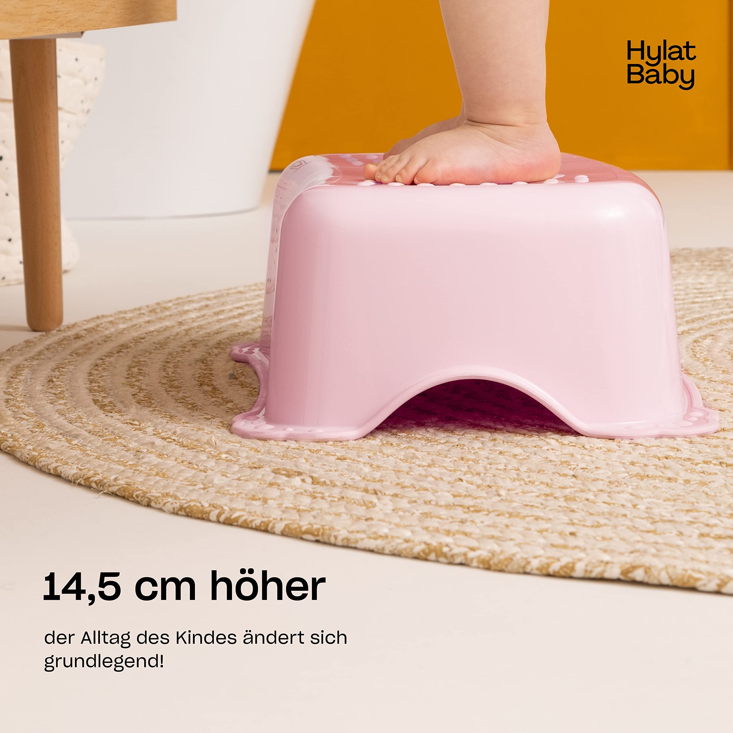 Hylat Baby 3in1 Töpfchen-Set für Kinder - Toilettensitz, Tritthocker & Töpfchen - Kindertoilette fürs WC-Training - Sicher & Komfortabel Farbe - Rosa, Motiv - Friends