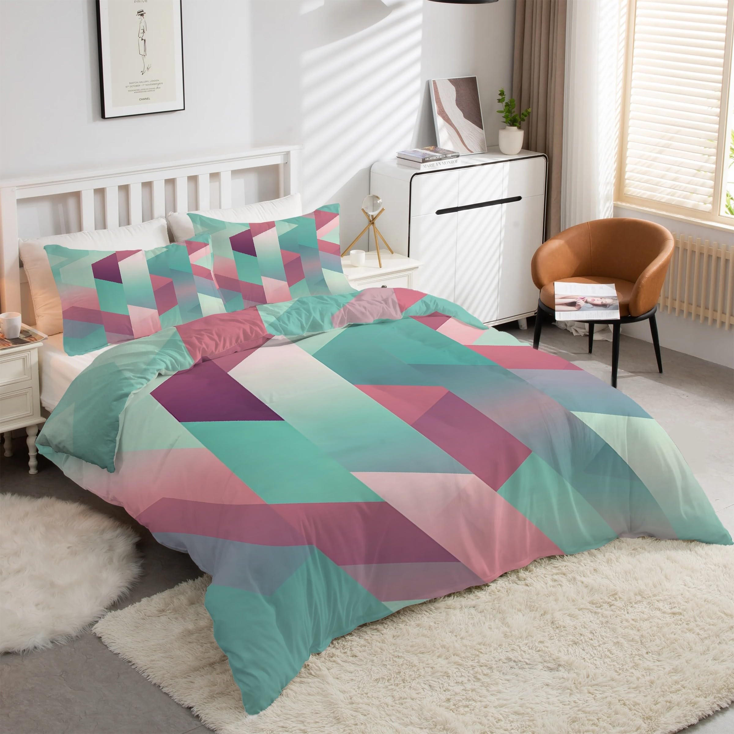 Housse de couette 90x190 facile à laver en microfibre douce kK4880