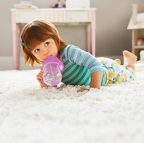 Vista 42 de Munchkin® Any Angle™ - Vaso de entrenamiento con peso y pajilla, con tapa Click Lock™, 7 onzas, 2 unidades (paquete de 1 unidad), azul/verde