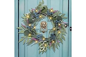 Light up Eucalyptus Wreath for Year-Round Ambiance