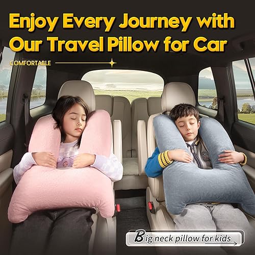 Miniatura 7 de MAGIC ELEPHANT Almohada de viaje para dormir en automóvil, almohada de automóvil para niños y adultos, almohada para el cuello y los artículos