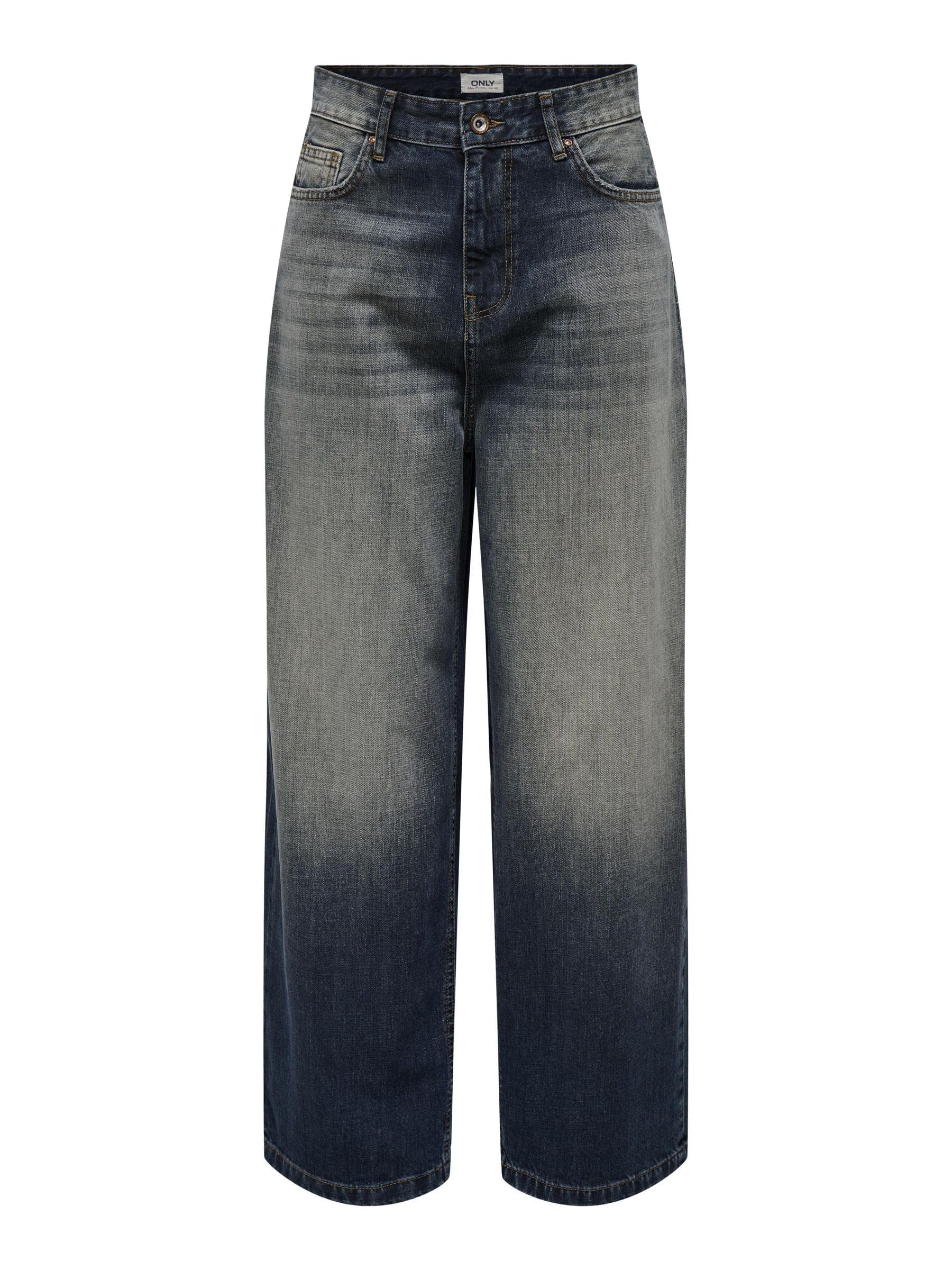 ONLY Female Jeans mit weitem Bein ONLDEMI Mittlere Taille Weiter Beinschnitt Jeans