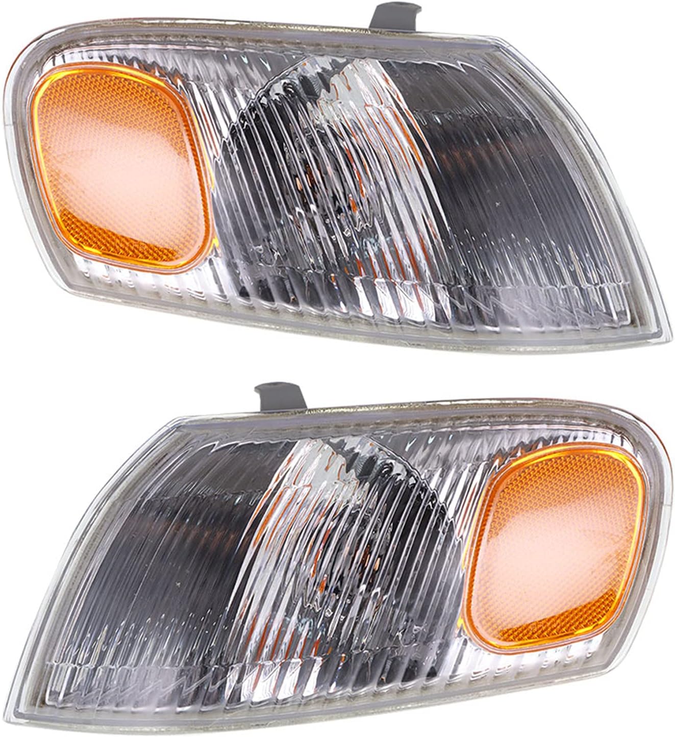WFLNHB Park Signal Corner Marker Light Lamp Lens Right and Left Pair Set Replacement for Toyota Corolla1998 1999 2000 TO2520150 TO2521150 81510-02040 81520-02040