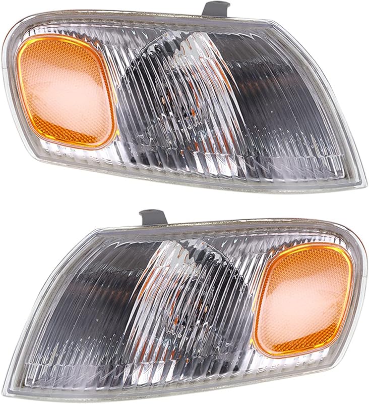 Par de lanternas de posição e sinalização dianteiras WFLNHB para Toyota Corolla 1998–2000 – Esquerda e direita