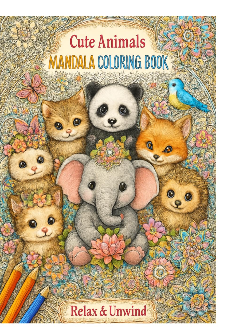 Animal Mandala Colorng Book: Stress Relieving Designs for Relaxation