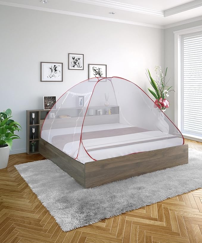 Kolar Mosquito Net for Double Bed,6.5x6.5 Feet Premium Double Bed