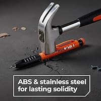 Vista 7 de THORVALD Juego de 2 lápices de carpintero para construcción - Incluye 38 minas + sacapuntas + agarre para dedos - Lápices mecánicos sólidos