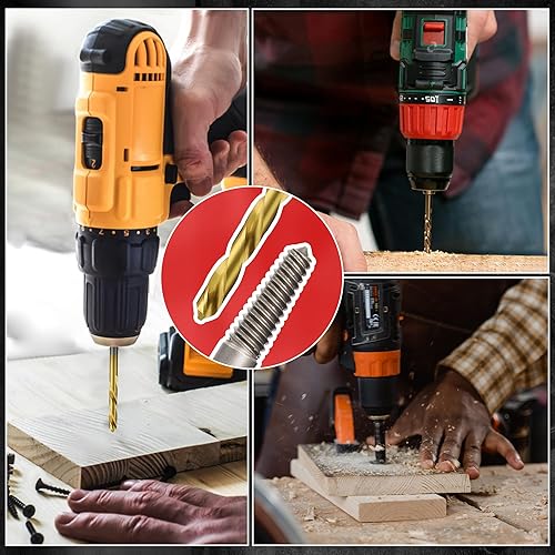 Miniatura 8 de Juego de 53 extractores de tornillos, juego de brocas para mano izquierda 65424341 HSS, juego de extractor de pernos fácil de sacar con adaptador