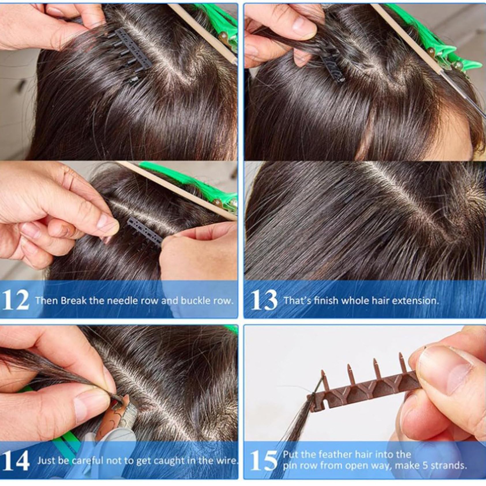 Kit Macchina per Extension Capelli 6d, Strumenti Correlati per Extension Capelli 6d Senza Soluzione di continuità, Connettore Extension Capelli Umani Senza Traccia