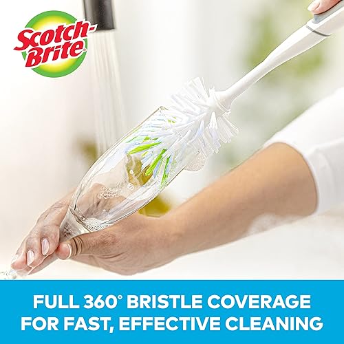 Miniatura 5 de Scotch-Brite Kit de cepillos de cocina - Cepillo para botellas de vidrio y agua y cepillo avanzado para control de jabón - Cepillos para limpiar