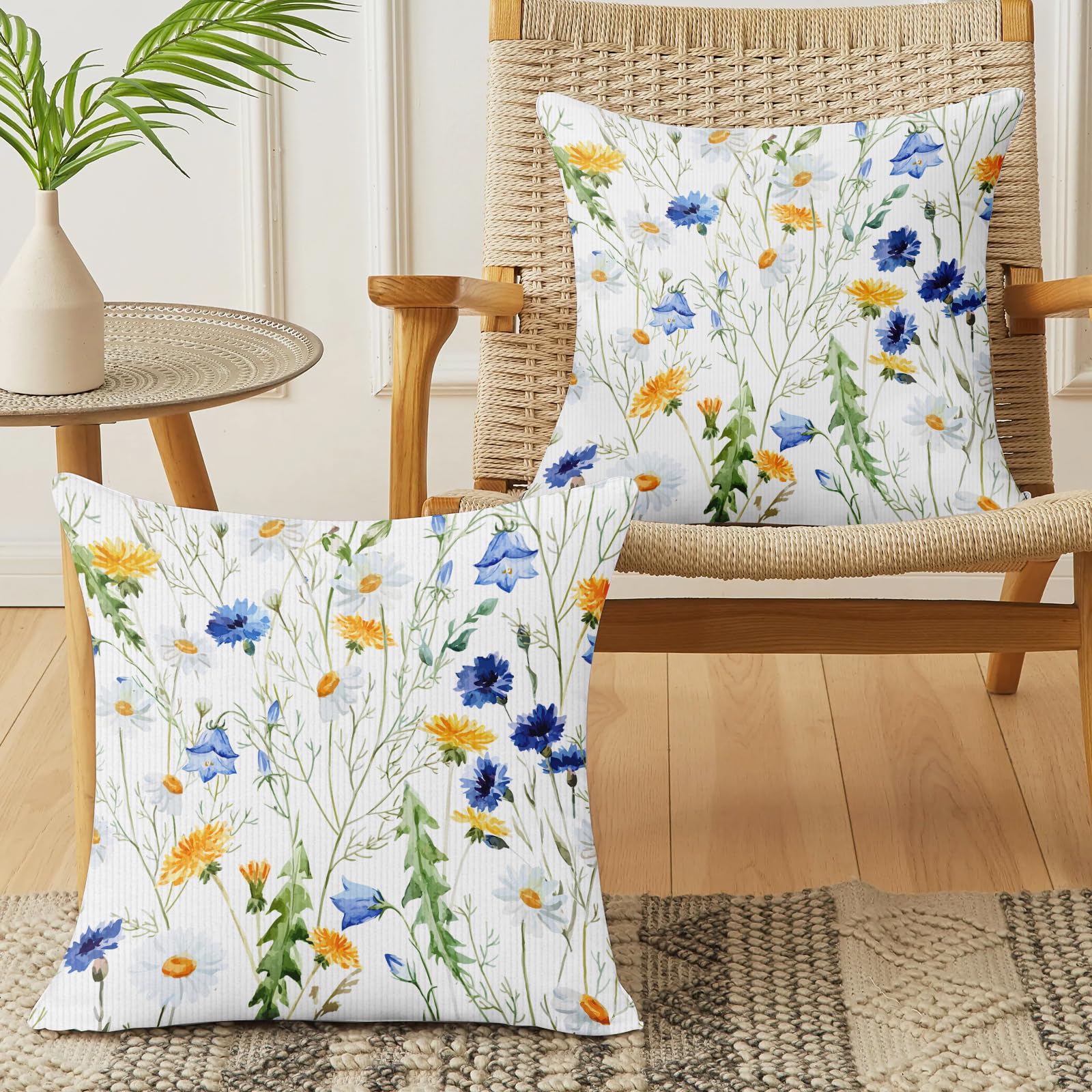 Federa per cuscino 45x45 Cactus Federe decorative per divano letto poltrona soggiorno Set di 4 moderne federe morbide con pianta tropicale | Leroy Merlin