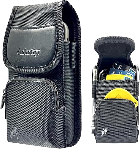 Miniatura 1 de Funda magnética de cuero para iPhone 17 Pro Max16 Plus16 Pro Max15 PlusPro Max14 Pro Max, y todos los modelos PlusPro Max, bolsa con clip para