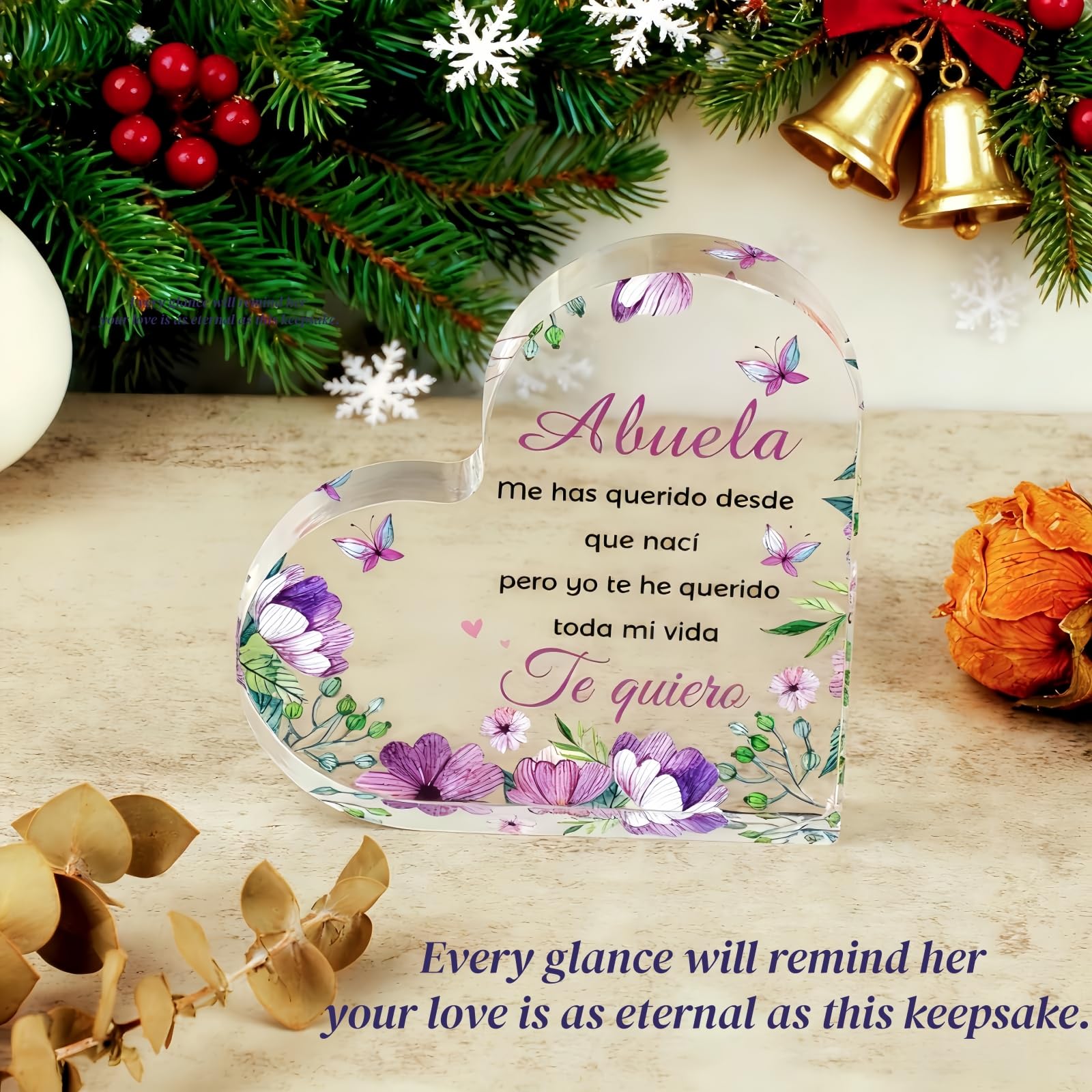 Abuela Gifts, Mothers Day Gifts for Grandma in Spanish Acrylic Plaques, Abuelita Gifts, Birthday Present for Grandma, Regalos para Abuelas/Abuelita en Español, Grandma Birthday Gifts