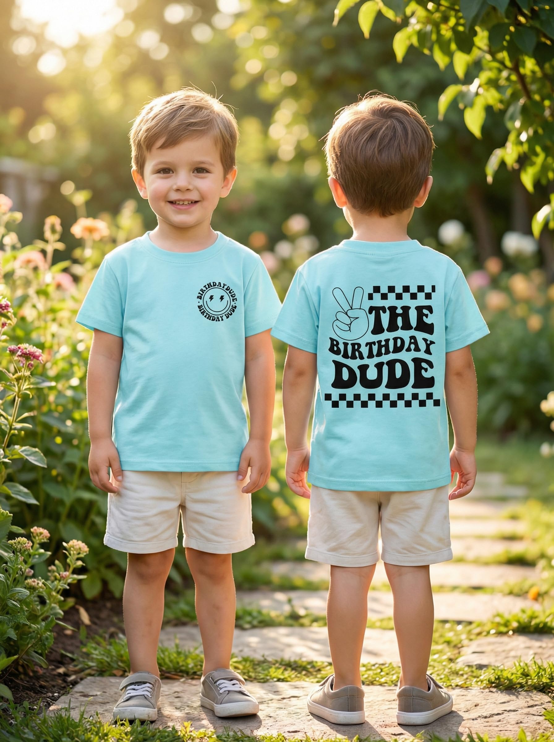 Urodzinowy T-shirt dla chłopca, z nadrukiem urodzinowym, dla chłopców, na lato, z krótkim rękawem, okrągły dekolt, strój dla małych dzieci