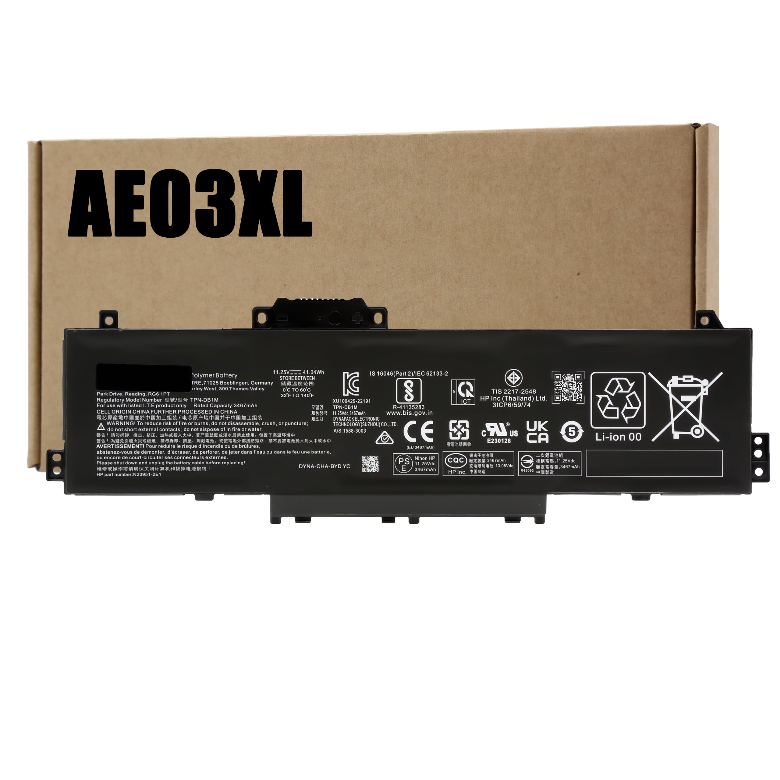 BLESYS AE03XL N21969-005 Akku für HP 255 G10 245 240 G10 PC Notebook ErsatzAkku für HP 14-EE 14-EM 14-EP 15-FC 15-FD