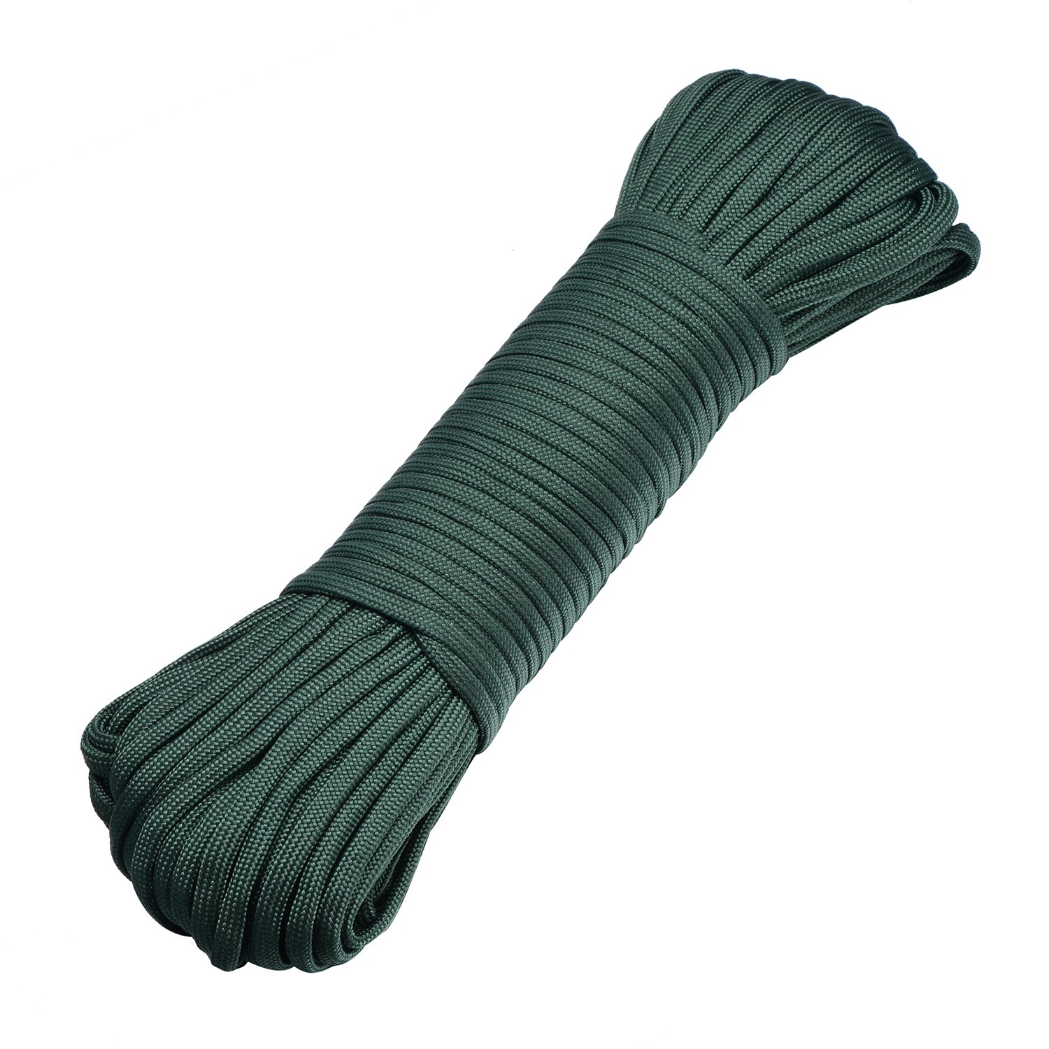 DonDon Cuerda de 30 Metros de Nylon Cuerda de Paracord Cuerda de Supervivencia para Actividades al Aire Libre, para Camping y para Manualidades 4 mm – 7 filamentos Verde Oscuro Camouflage — view 15