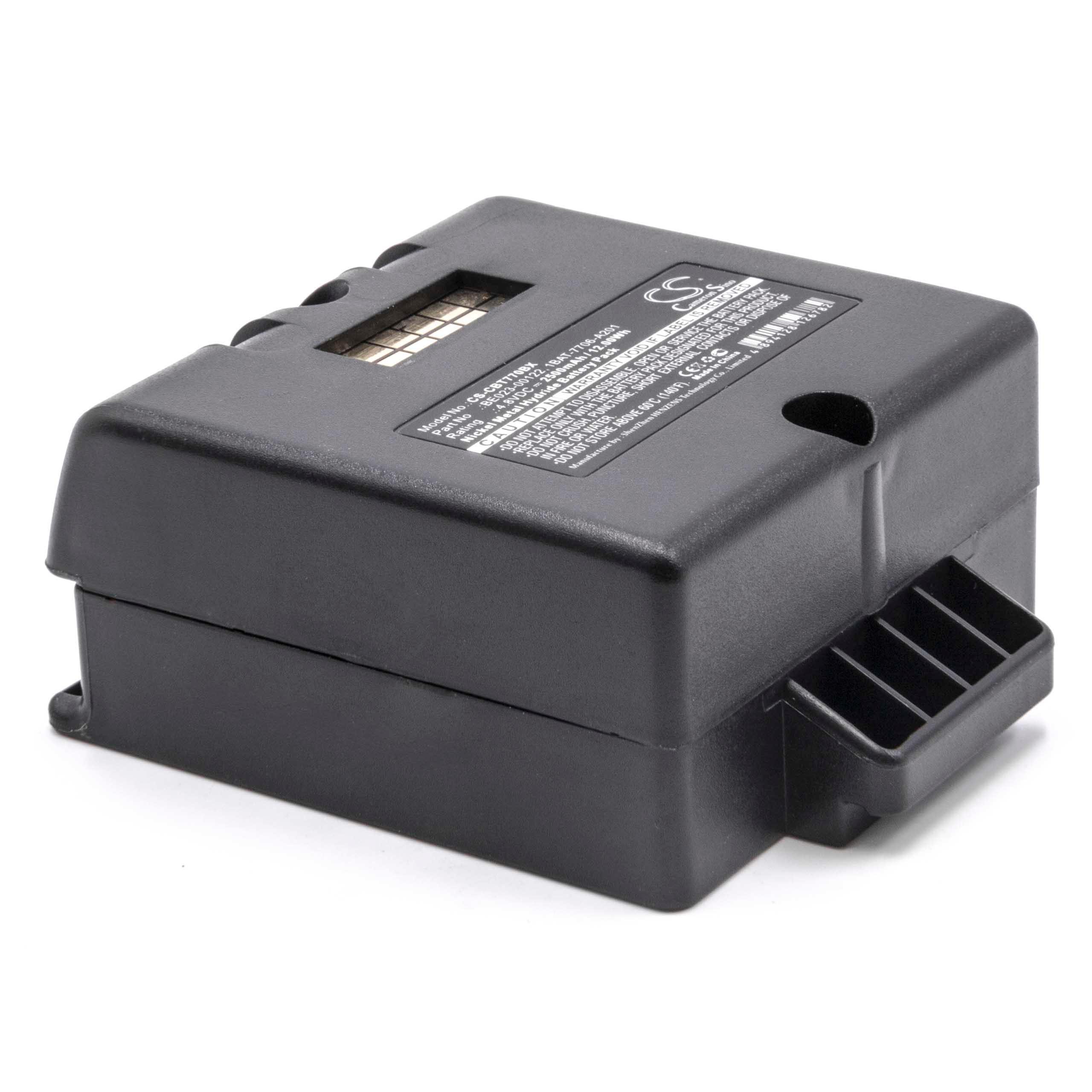 vhbw NiMH Batterie 2500mAh (4.8V) Noir pour télécommande pour Grue Remote Control Cattron-Theimeg LRC, LRC-L, LRC-M