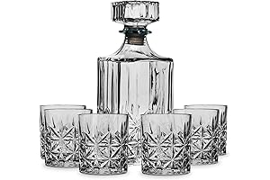 American Atelier Fifth Avenue Islay Whiskey Decanter and Glass Set: An Exquisite Libation Experience