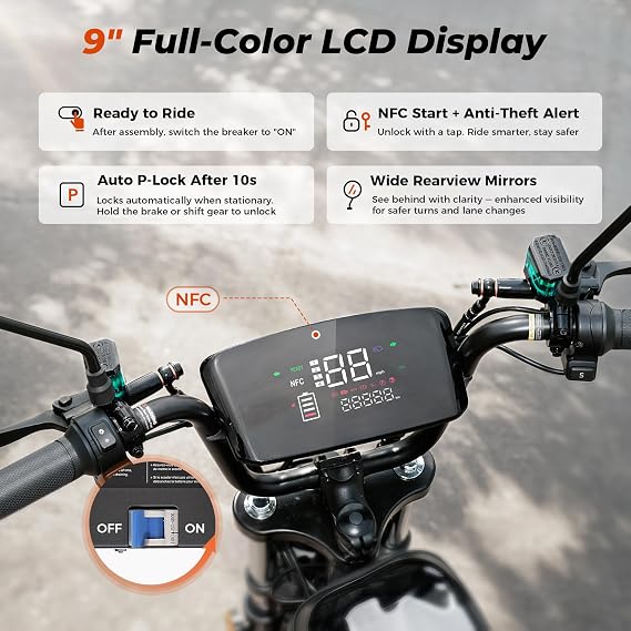 iScooter Electric Scooter for Adults with Seat, 1500W Motor, 35MPH Top Speed & 45 Miles Range, 15 Vacuum Pneumatic Tires, Dual Suspension, Hydraulic Disc Brakes, Commuter E Scooter with Basket & Bag