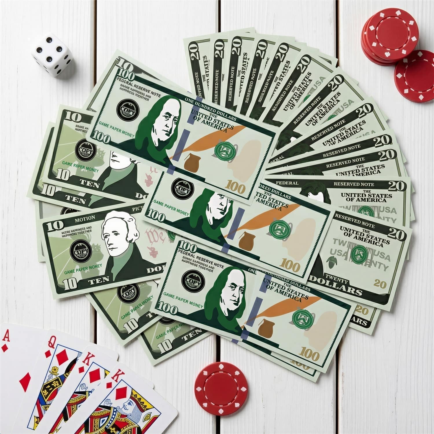 700Pcs Play Money Set for Kids – Educational Learning Bills for Teaching Math & Counting – Prop Fake Money Refill for Board Games & Cash Register Toy