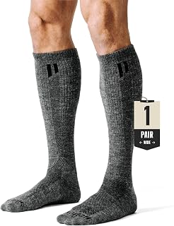 Alpaca Compression Socks for Women & Men Standard & Wide, 15-20 mmHg, Circulation Support, Moisture Wicking, Knee High