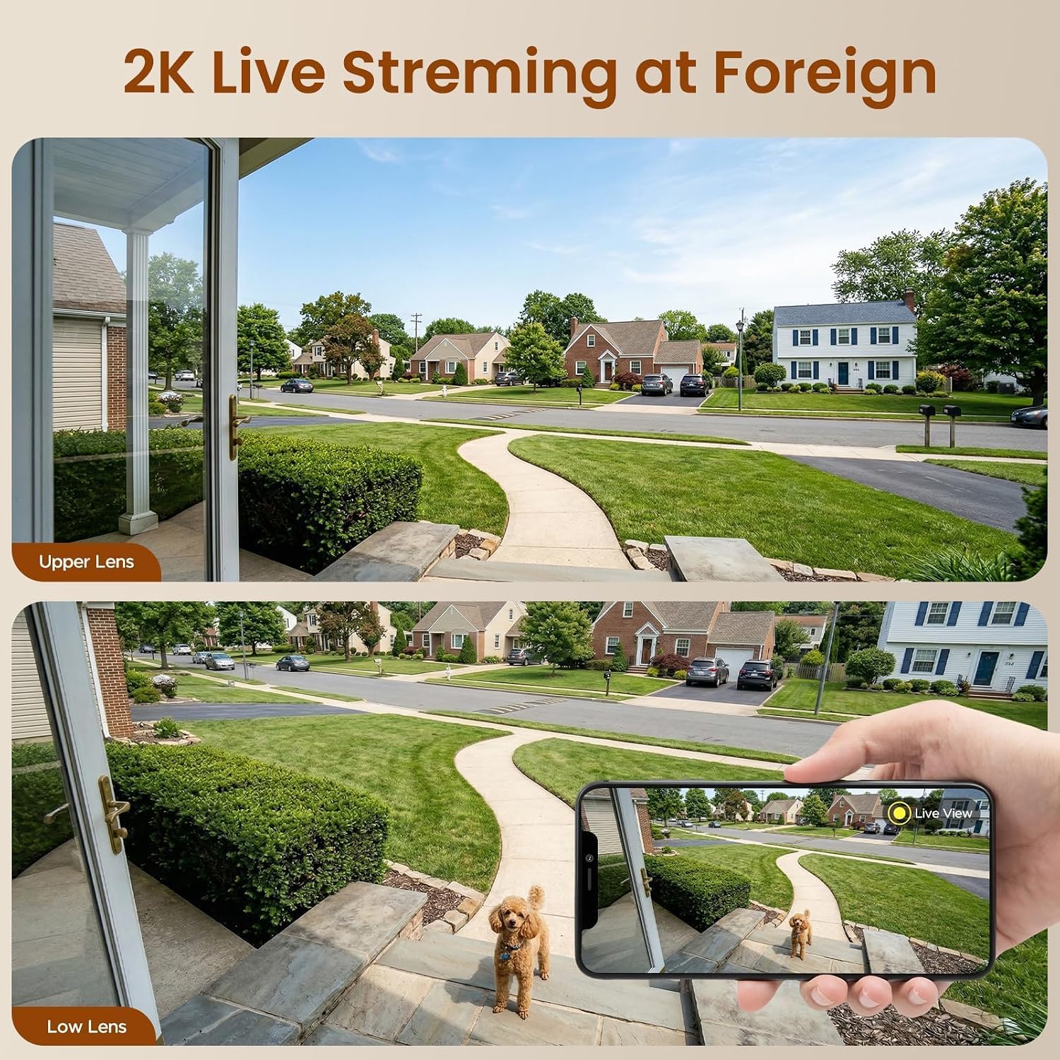 4G LTE Dual Lens Cellular Security Camera, No WiFi Solar Security Cameras Wireless Outdoor with 360° PTZ Live View, 2K Color Night Vision, Auto Tracking AI Detection, Cloud Storage, Built in SIM Card 5 81tskzmH1uL. AC SL1500