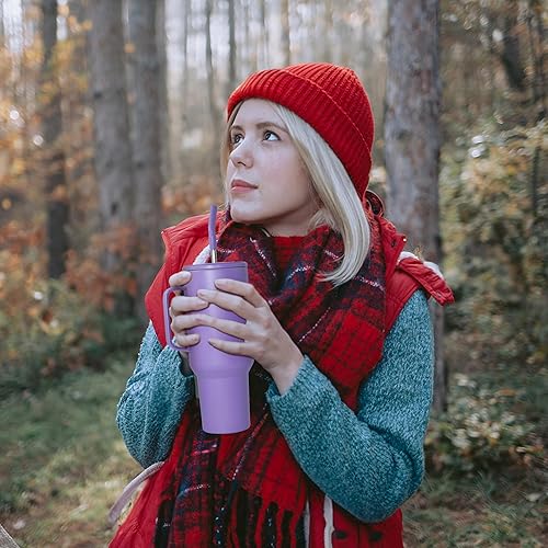 Miniatura 7 de AGH Vasos de 40oz con mango de acero, negro