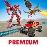Jeux de combat, de tir et de vol de dragon robotisé - Jeux de robots - Premium...