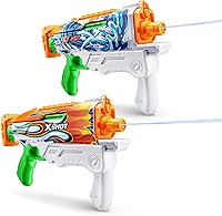 X-Shot Fast-Fill Skins Hyperload Water Blasters (2 Pack) - 1-Second Refill, 33ft Range, Flames & Water Splash Designs