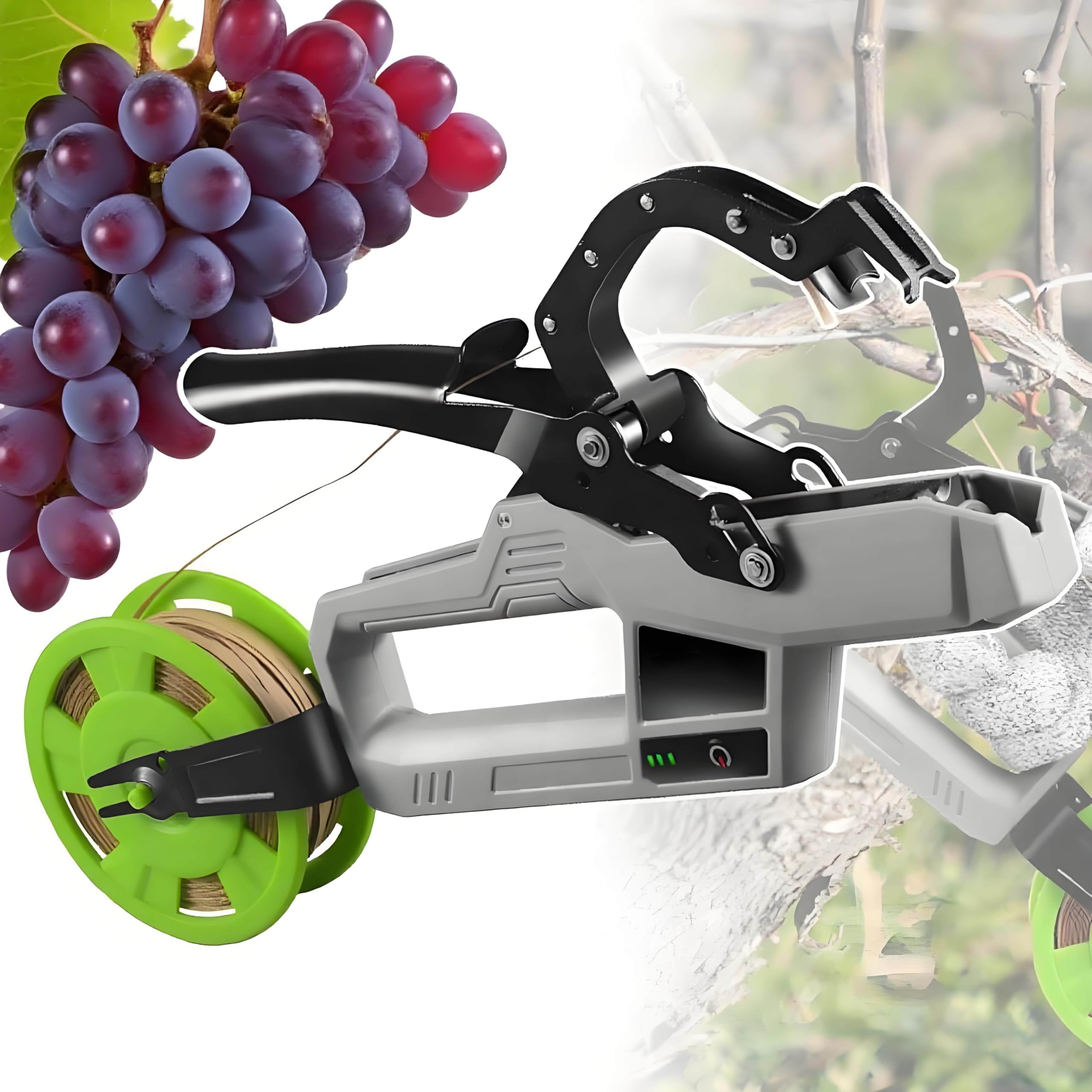 Legatrice elettrica per Rami di Piante di pomodori, cetrioli, UVA, utensile Portatile e Senza Fili per Legare Piante da Giardino, utensile Automatico per Legare