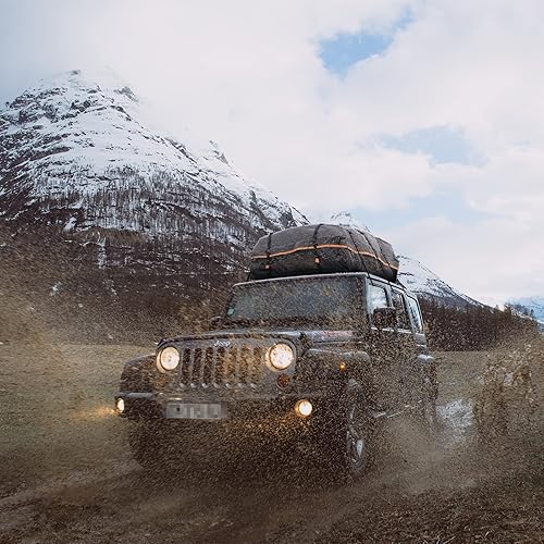 Miniatura 6 de Bolsa de carga para techo impermeable de 20 cúbicos para el techo del automóvil, para todos los automóviles consin estante, incluye alfombrilla