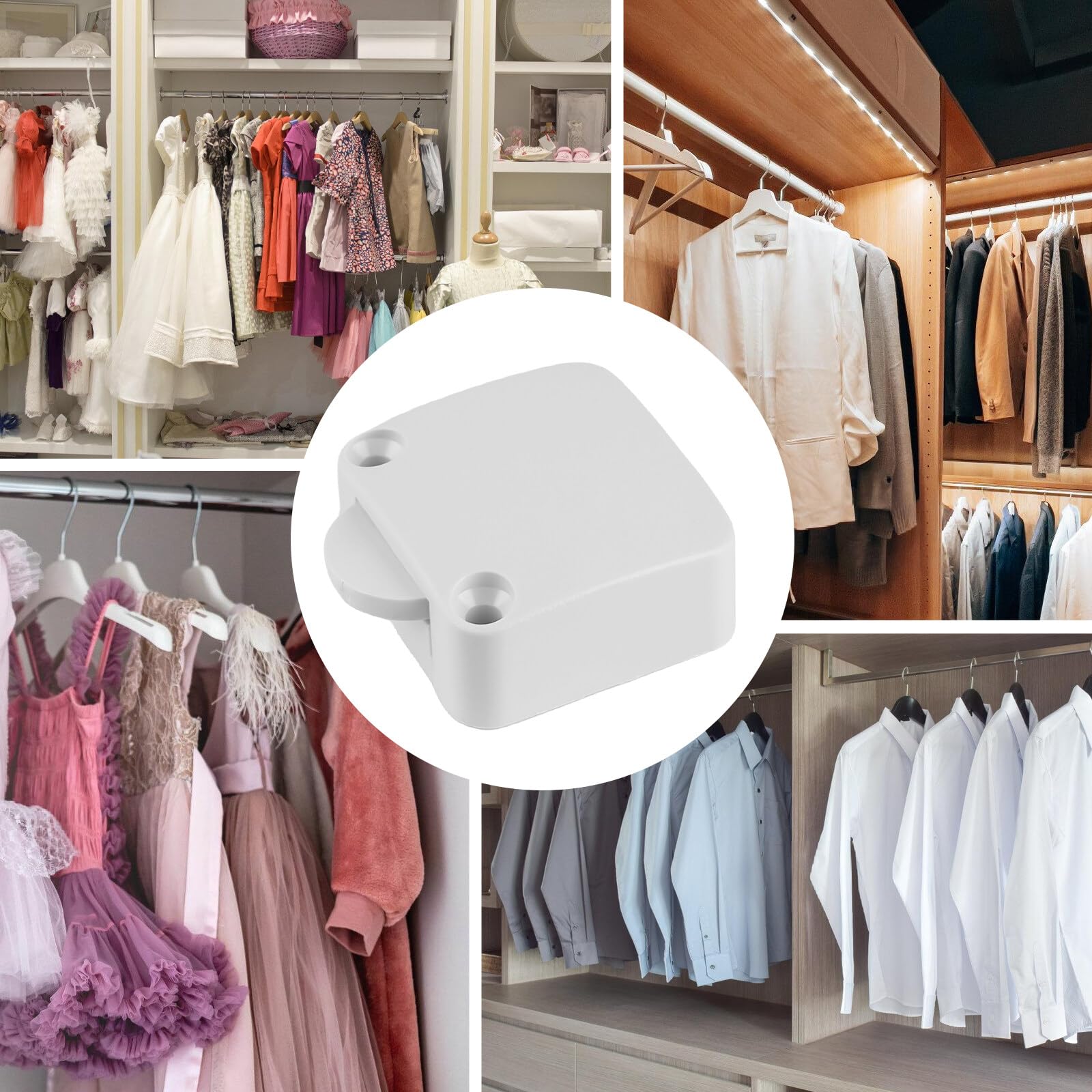Interruttore a contatto per porta e armadio, 4 pezzi, 2 A, 250 V, interruttore per cucina, bianco
