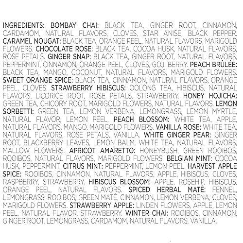 Vista 16 de Tea Forte Tea Chest - Caja con 40 infusores de té en forma de pirámide hechos a mano